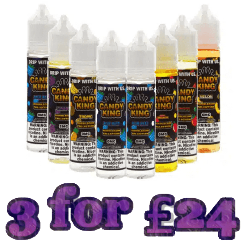 Drip More E-Liquid Candy King Twin Pack - Bubblegum Collection - 3 for £24