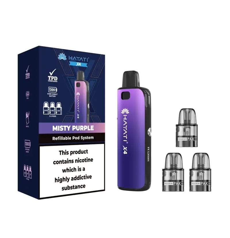 Hayati Pod Kit Misty Purple Hayati X4 Refillable Pod System