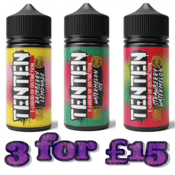 TenTen E-Liquid TenTen - 100ml Shortfill - 0mg - 3 for £15