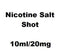 Vapeazy Nicotine Shots Nicotine Salt Shot 10ml/20mg